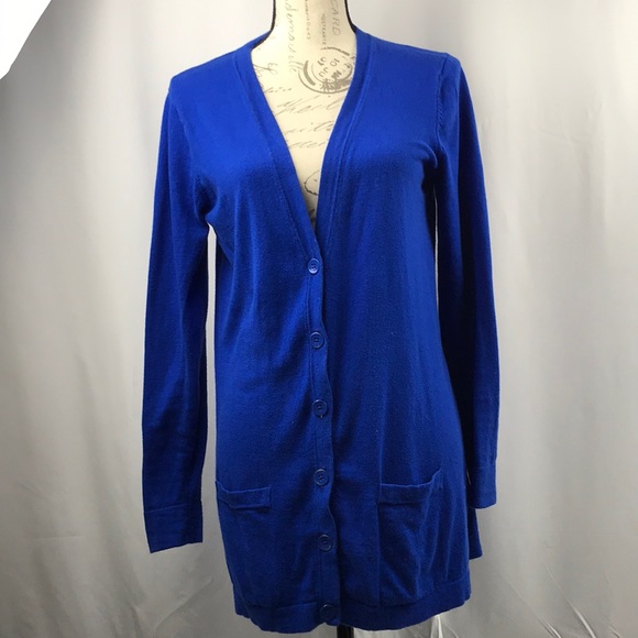Old Navy Sweaters - Retro Cobalt Blue Cardigan